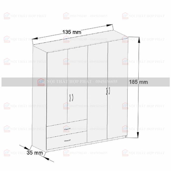 Tủ  Áo Cao Cấp TAG027
